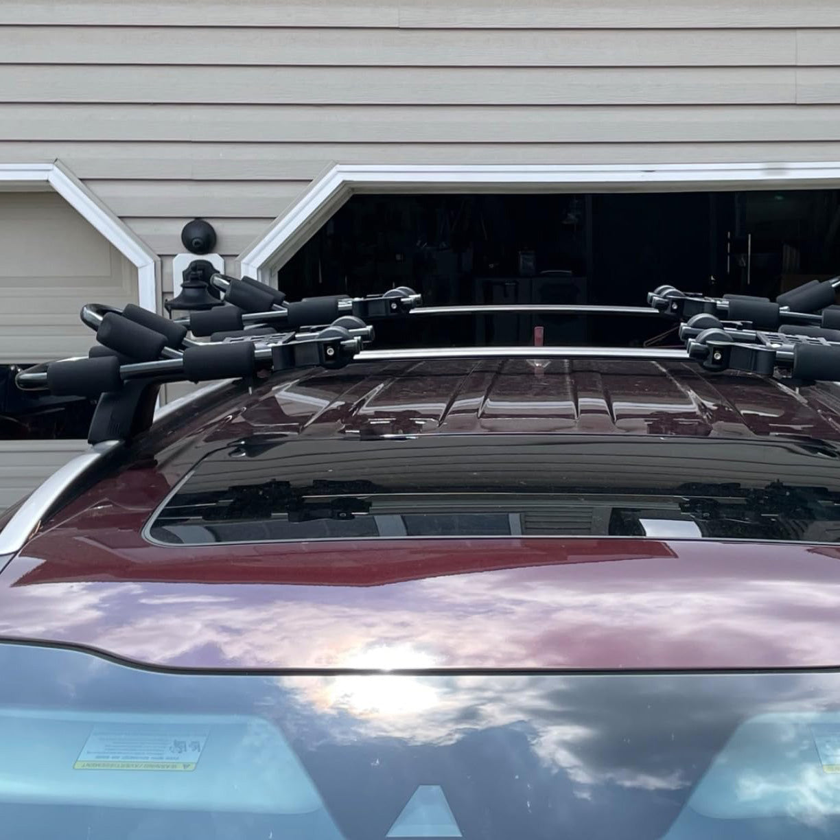 Folding Kayak Rack 4 PCS/Set | Car Kayak Roof Racks Kayak on Rack J Bars