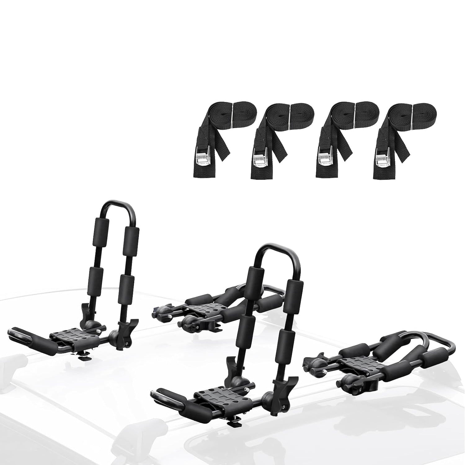 Folding Kayak Rack 4 PCS/Set | Car Kayak Roof Racks Kayak on Rack J Bars