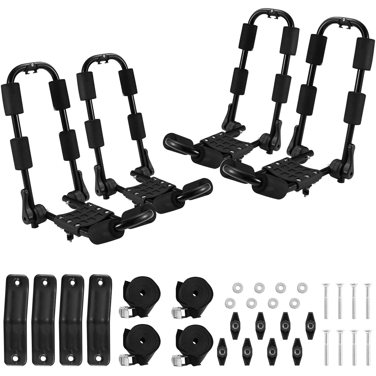 Folding Kayak Rack 4pcs/Set hot Black Rooftop Cargo Carrier